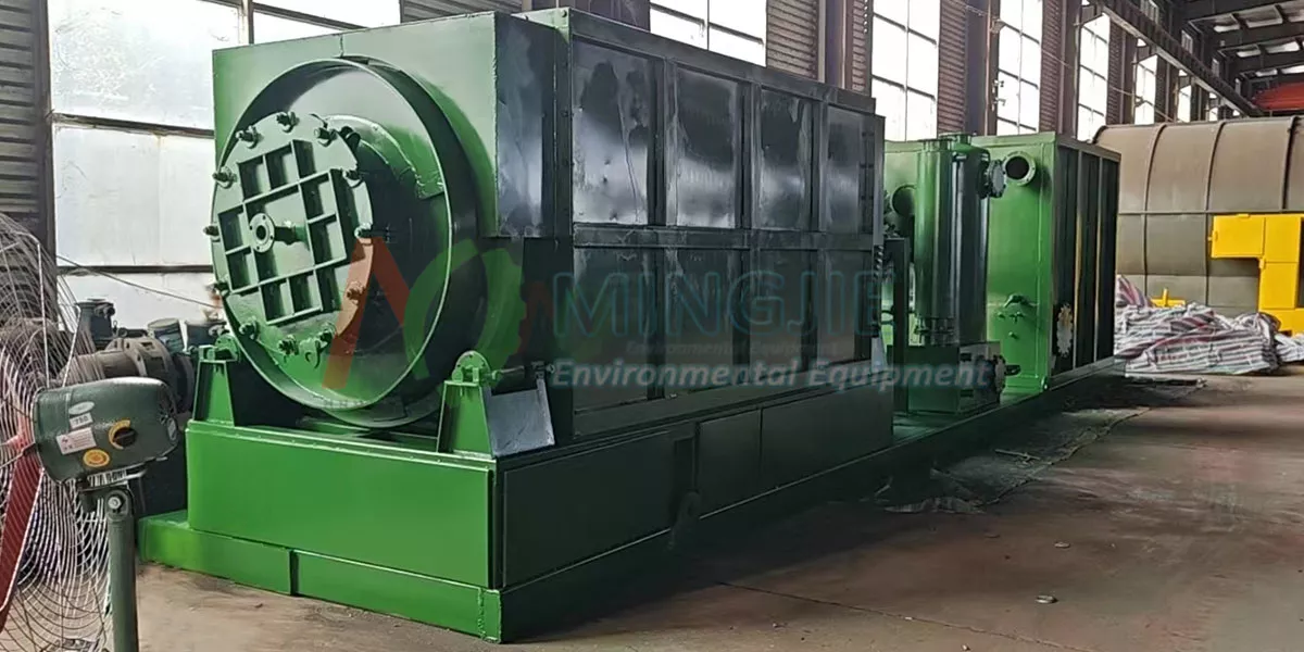 MJ-2 Small Plastic Pyrolysis Machine for Sale to Morocco